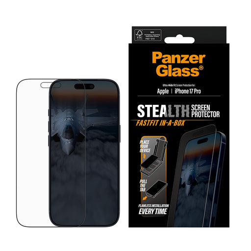 EAN 5715685026614 - PanzerGlass ® Stealth Screen Protector iPhone 17 Pro | Ultra-Wide Fit w. FASTFIT IN-A-BOX Protector de pa imagen 2