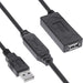 EAN 4043718332878 - InLine 34612A cable USB USB 2.0 15 m USB A 0,48 Gbit/s Negro imagen 1