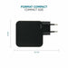 EAN 3700992530437 - Mobilis Charger 100W 2USB C 1USBA GaN cable 100W Portátil, Smartphone, Tableta Negro Corriente alterna In imagen 5