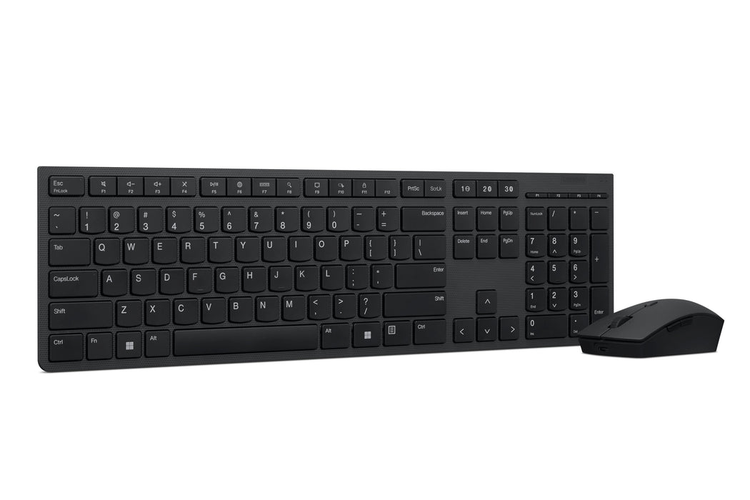 EAN 0195892062448 - Lenovo 4X31K03931 teclado Ratón incluido RF Wireless + Bluetooth Inglés de EE. UU. Negro imagen 5