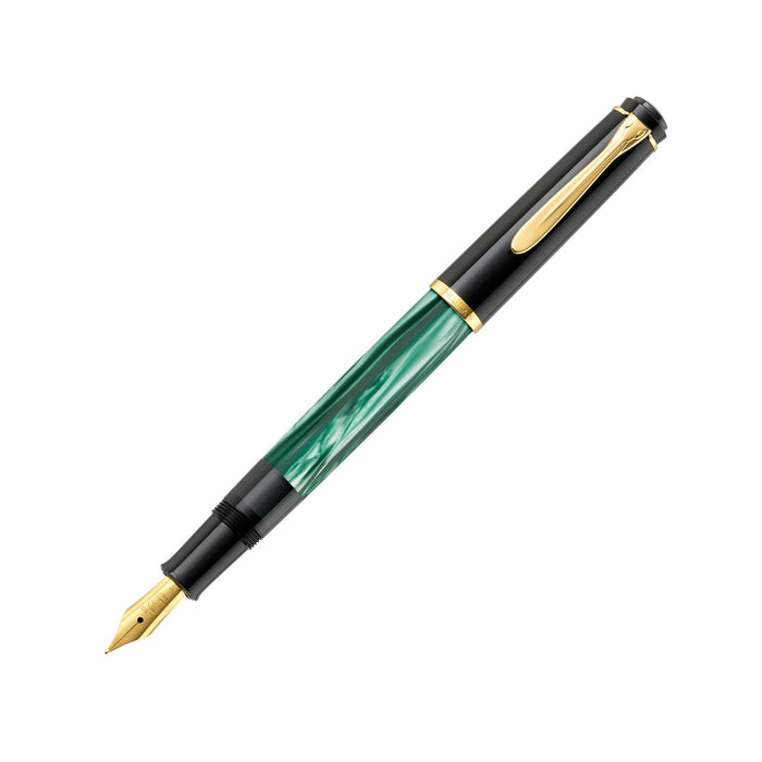 EAN 4012700994141 - Pelikan 994145 pluma estilográfica Sistema de llenado integrado Negro, Oro, Verde, Color mármol 1 pieza(s imagen 2