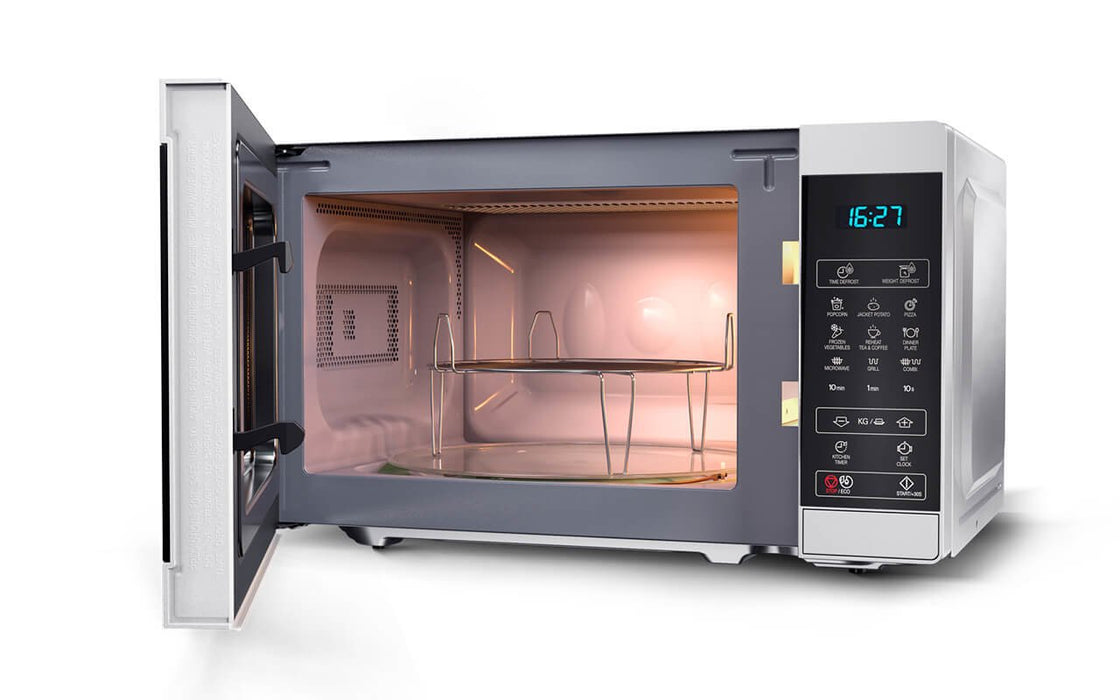 EAN 4974019966502 - Sharp YC-MG02E-S microondas Negro, Acero Microondas combinado Encimera 20 L 800 W imagen 3