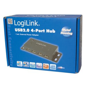 EAN 4052792034196 - LogiLink UA0141A hub de interfaz 480 Mbit/s Negro imagen 2