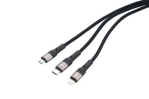 EAN 4024023037894 - TROIKA DREIZACK PRO cable USB 1,2 m USB C USB C/Micro USB-A/Lightning Negro, Gris imagen 2