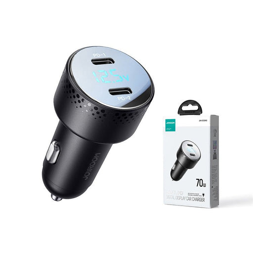 EAN 6956116776855 - JOYROOM JR-CCD02 cargador de dispositivo móvil Universal Negro Encendedor de cigarrillos Carga rápida Aut imagen 2