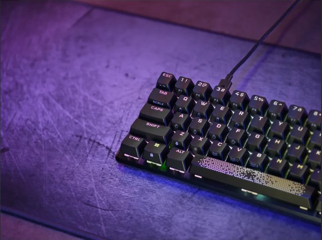EAN 0840006698432 - Corsair K65 PRO MINI teclado Juego USB QWERTY Inglés Negro imagen 6