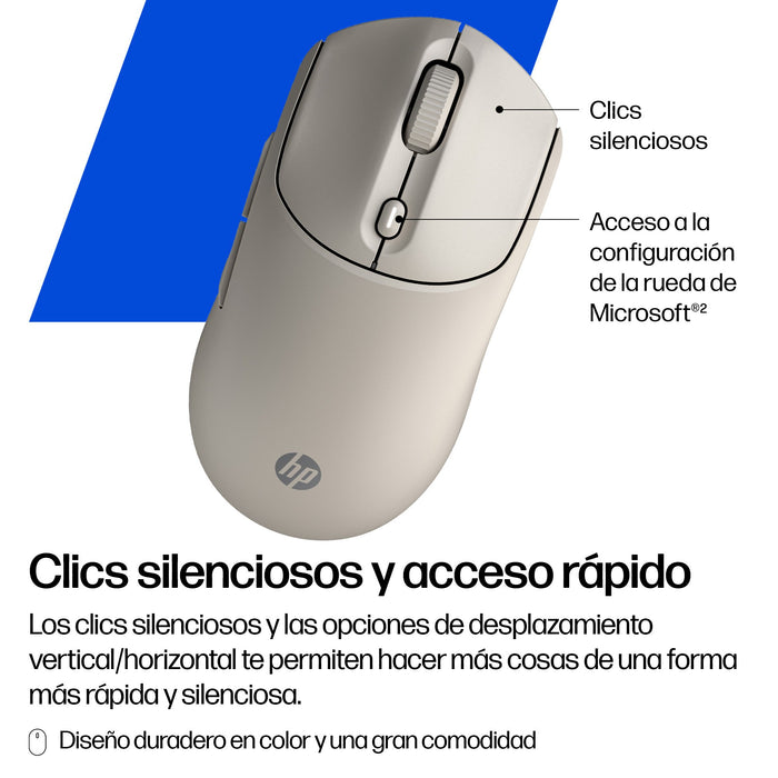 EAN 5715328149809 - HP 400 Quiet Maple Wireless Mouse ratón Hogar Ambidextro RF Wireless + Bluetooth 6000 DPI imagen 5