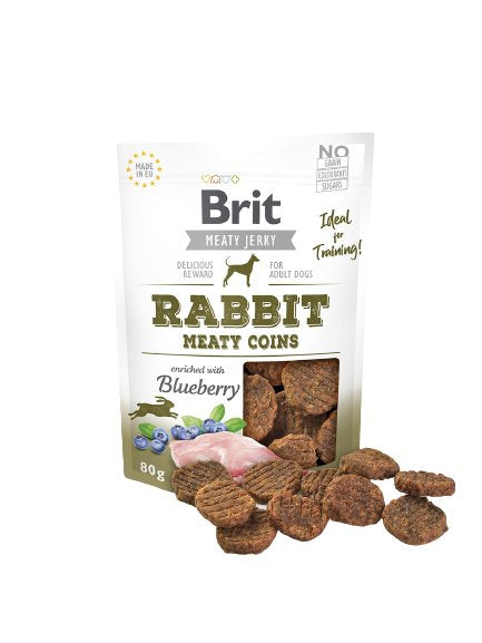 EAN 8595602543779 - Brit Jerky Snack Perro Snacks Conejo 80 g imagen 1