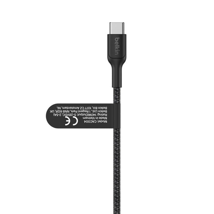 EAN 745883937349 - Belkin CAC004HQ1.5MBK cable USB USB 2.0 1,5 m USB C 2 x USB C Negro imagen 4