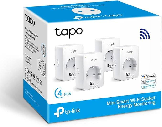 Enchufe Inteligente Tp-Link Toma W-Lan Tapo P1104-Pack / Tapo P1104-Pack Blanco