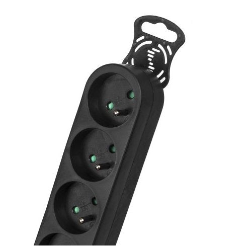 EAN 5902211108146 - Maclean MCE181 base múltiple 3 m 4 salidas AC Interior Negro imagen 4
