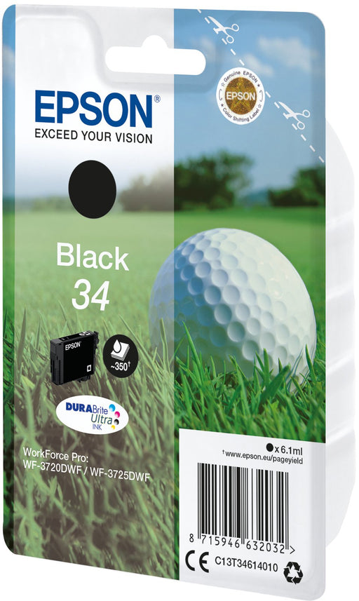 EAN 8715946632049 - Epson Golf ball C13T34614020 cartucho de tinta 1 pieza(s) Original Rendimiento estándar Negro imagen 1