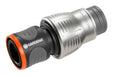 EAN 4078500031974 - Gardena 18256-20 accesorio para manguera Conector de manguera Metal, Plástico Negro, Gris, Metálico 1 pie imagen 1