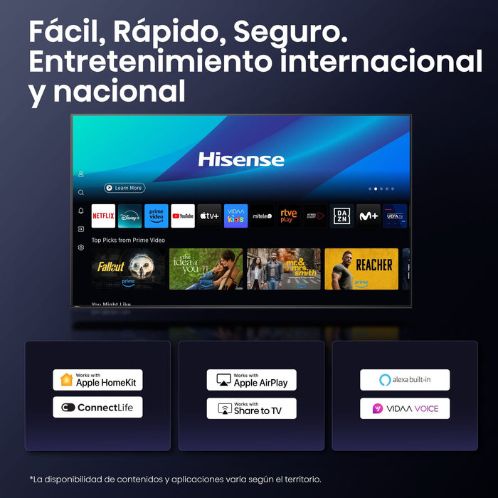 EAN 6942351416212 - Hisense 55E7Q PRO 139,7 cm (55") 4K Ultra HD Smart TV Wifi Negro 330 cd / m² imagen 21