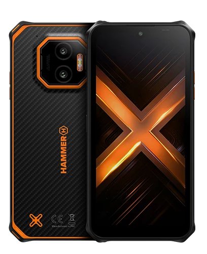 EAN 5902983638360 - HAMMER Energy X2 5G 6/128 GB 15,5 cm (6.1") SIM doble Android 15 USB Tipo C 6 GB 5000 mAh Negro, Naranja imagen 1