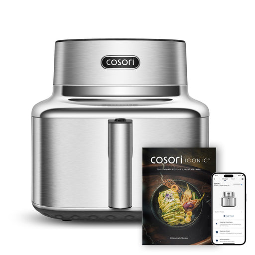 EAN 810123677696 - Cosori ICONIC Single Sencillo 6,2 L Independiente 1725 W Freidora de aire caliente Acero inoxidable imagen 1