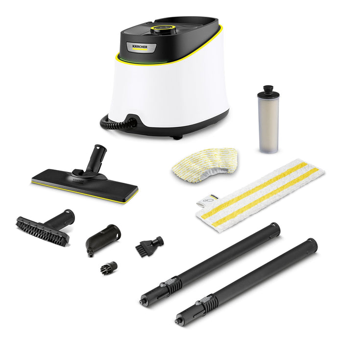 EAN 4066529129338 - Kärcher SC 3 Deluxe Textile Edition Limpiador a vapor de cilindro 1 L 1900 W Negro, Blanco imagen 1