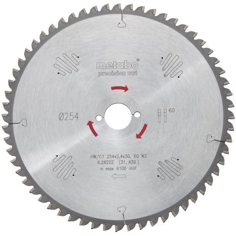 EAN 4007430190314 - Metabo ‎628221000 hoja de sierra circular 25,4 cm 1 pieza(s) imagen 1