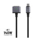 EAN 8591680161041 - FIXED FIXD-MS3-GR cable USB USB 2.0 2 m USB C MagSafe 3 4,8 Gbit/s 140 W Gris imagen 1