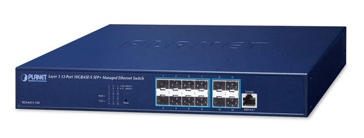 EAN 4711605287210 - PLANET XGS-6311-12X switch Gestionado L3 1U Azul imagen 1
