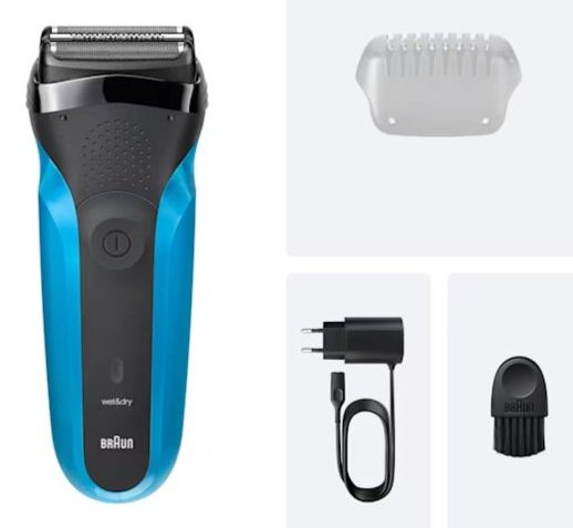 EAN 8700216735667 - Braun Series 3 310s Máquina de afeitar de láminas Recortadora Negro, Azul imagen 5