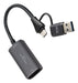 EAN 8433281017382 - Nanocable 10.15.0001 adaptador de cable de vídeo HDMI tipo A (Estándar) USB Type-C + USB Type-A Gris imagen 1