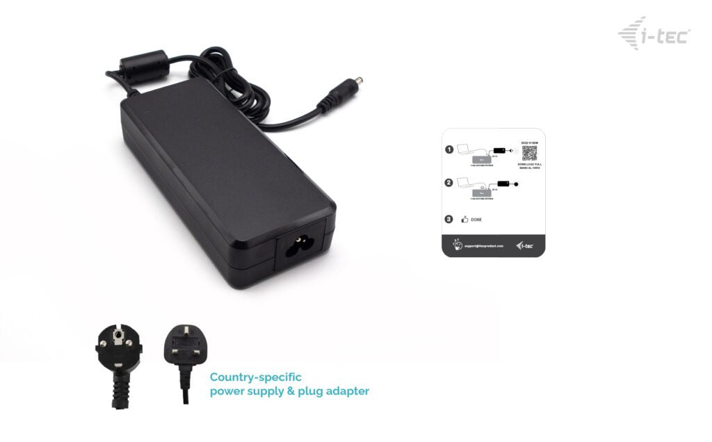 EAN 8595611707780 - i-tec DC22V130W adaptador e inversor de corriente Interior Negro imagen 4