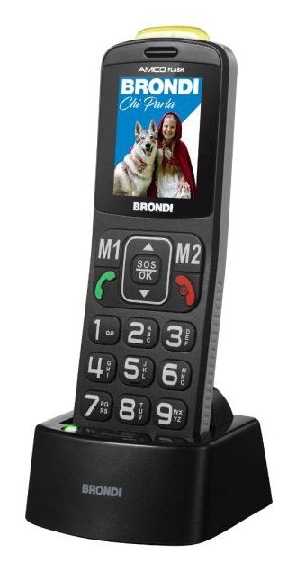 EAN 8015908820706 - Brondi Amico Flash 5,08 cm (2") Negro Teléfono básico imagen 2