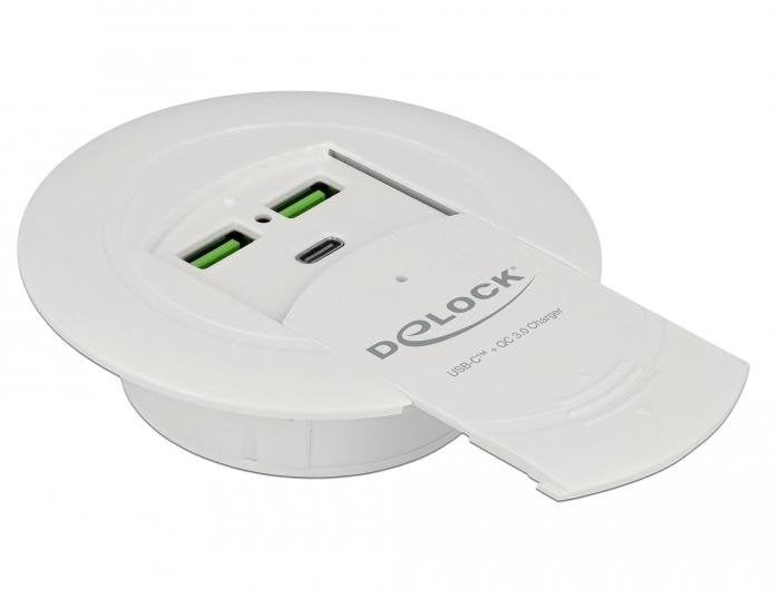 EAN 4043619640652 - DeLOCK 64065 cargador de dispositivo móvil Smartphone Blanco CC Carga rápida Interior imagen 1