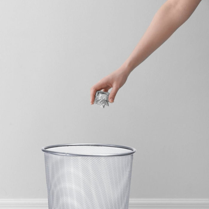 EAN 4003368181004 - Zeller Present 18100 papelera Alrededor Metal Plata imagen 3