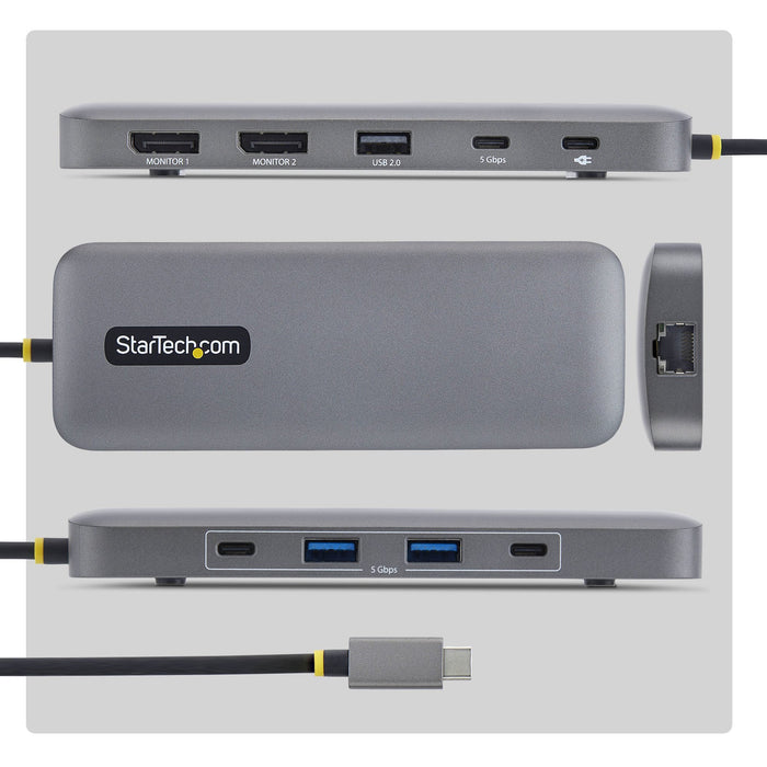 EAN 65030917100 - StarTech.com 189B-USBC-MULTIPORT base para portátil y replicador de puertos Alámbrico USB 3.2 Gen 1 (3.1 Ge imagen 3