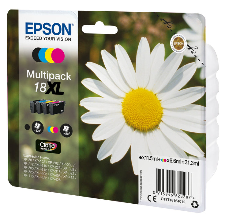 EAN 8715946625294 - Epson Daisy C13T18164022 cartucho de tinta 1 pieza(s) Original High (L) Yield Negro, Cian, Magenta, Amari imagen 1