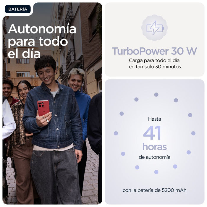 EAN 840023294907 - Motorola moto g86 5G 16,9 cm (6.67") SIM doble Android 15 USB Tipo C 8 GB 256 GB 5200 mAh Lila imagen 9