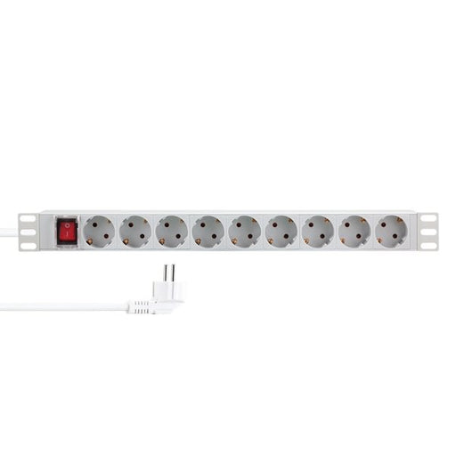 EAN 4052792070781 - LogiLink PDU9C04 limitador de tensión Gris claro 9 salidas AC 230 V 2 m imagen 1