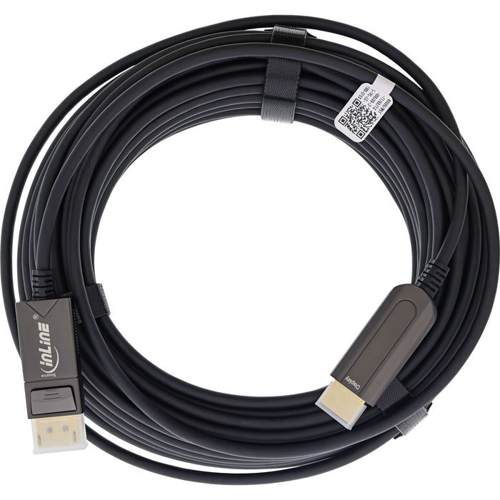 EAN 4043718303946 - InLine 17180B adaptador de cable de vídeo 15 m DisplayPort HDMI Negro imagen 3