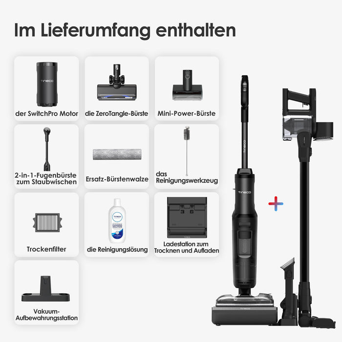 EAN 6932485006717 - Tineco FLOOR ONE Switch S7 Stretch aspiradora de mano Negro Sin bolsa imagen 13