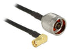 EAN 4043619895786 - DeLOCK 0.3m, N/RP-SMA cable coaxial CFD200 0,3 m Negro imagen 1