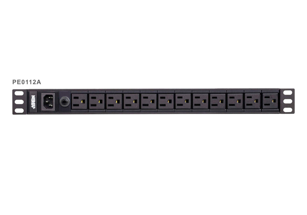 EAN 4719264647178 - ATEN PE0112G unidad de distribución de energía (PDU) 12 salidas AC 1U Negro imagen 1