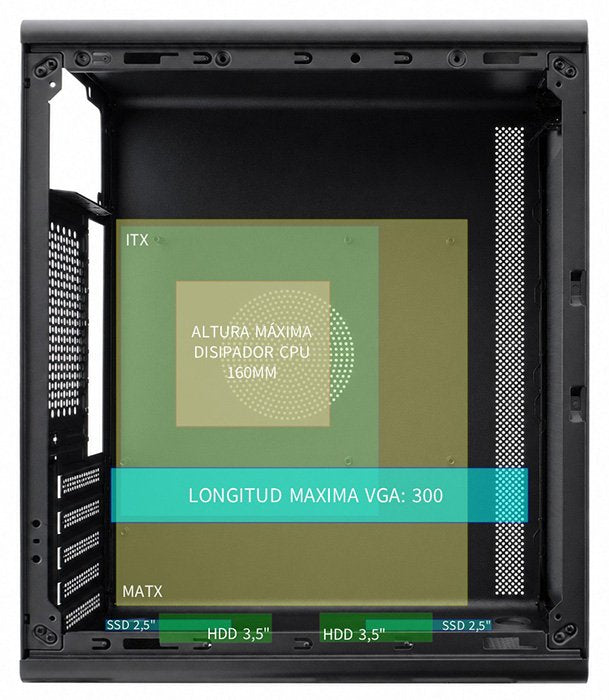 EAN 8436624423789 - CoolBox COO-PCM100-0 carcasa de ordenador Midi Tower Negro imagen 7