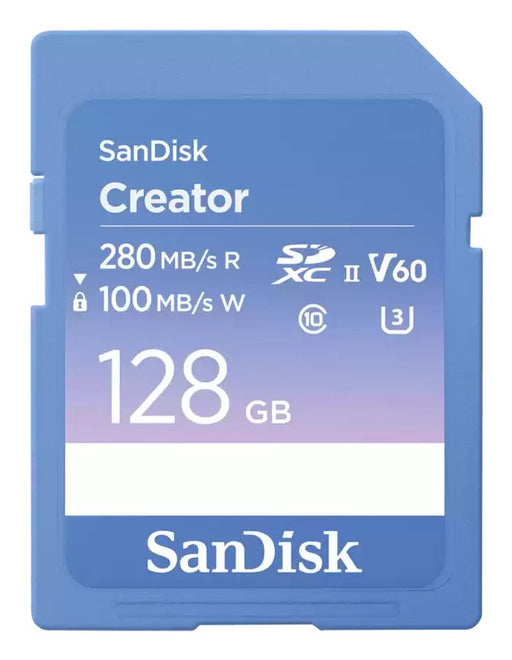 EAN 0619659216603 - SanDisk Creator 128 GB SDXC UHS-II Clase 10 imagen 1