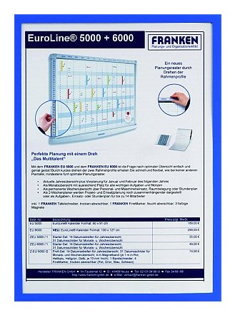 EAN 4016946185288 - Franken ITSA4M 03 marco magnético A4 Azul imagen 1