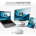 EAN 8436586743062 - SUBBLIM RATON OPTICO DUAL GLIDE VERTICAL ERGO DUAL BATERIA BLANCO ratón Universal mano derecha Bluetooth  imagen 3