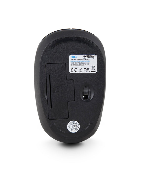 EAN 3760170862040 - Urban Factory Free ratón Oficina Ambidextro RF inalámbrico Óptico 1000 DPI imagen 4