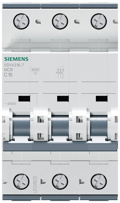 EAN 4001869181950 - Siemens 5SY43167 corta circuito Disyuntor en miniatura Tipo C 3 imagen 2