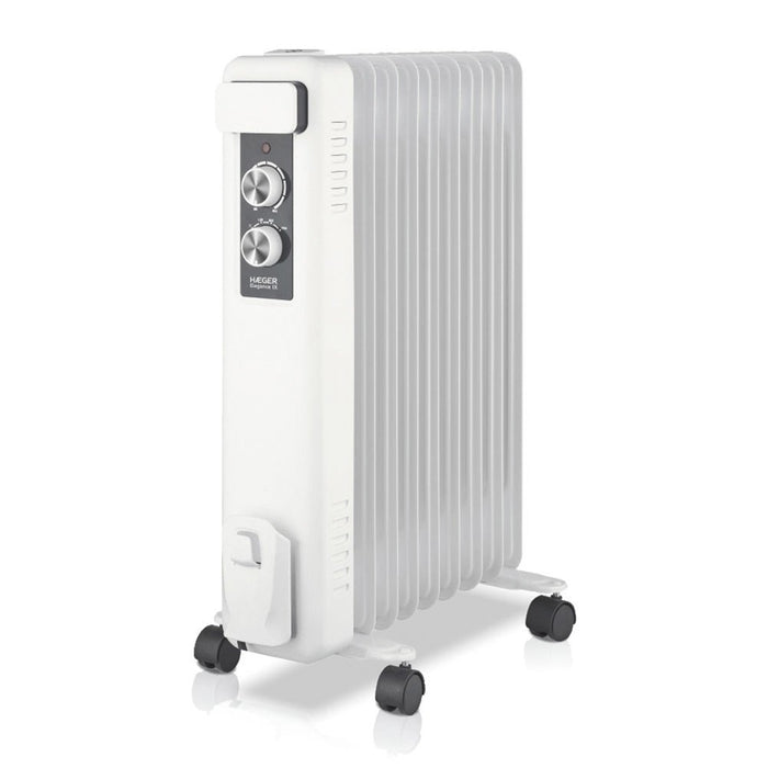 EAN 5608475013942 - Haeger OH-009.008A calefactor eléctrico Interior Negro, Blanco 2000 W Radiador de aceite eléctrico imagen 1