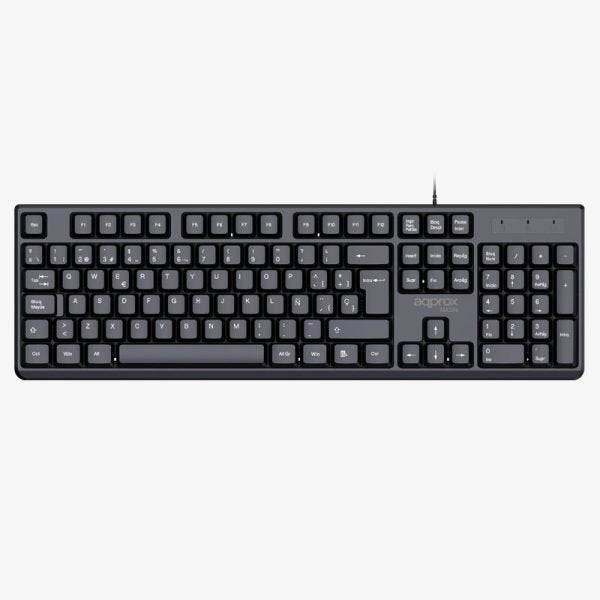 EAN 8435099535263 - Approx APPMX245 teclado Ratón incluido Universal USB QWERTY Español Negro imagen 3
