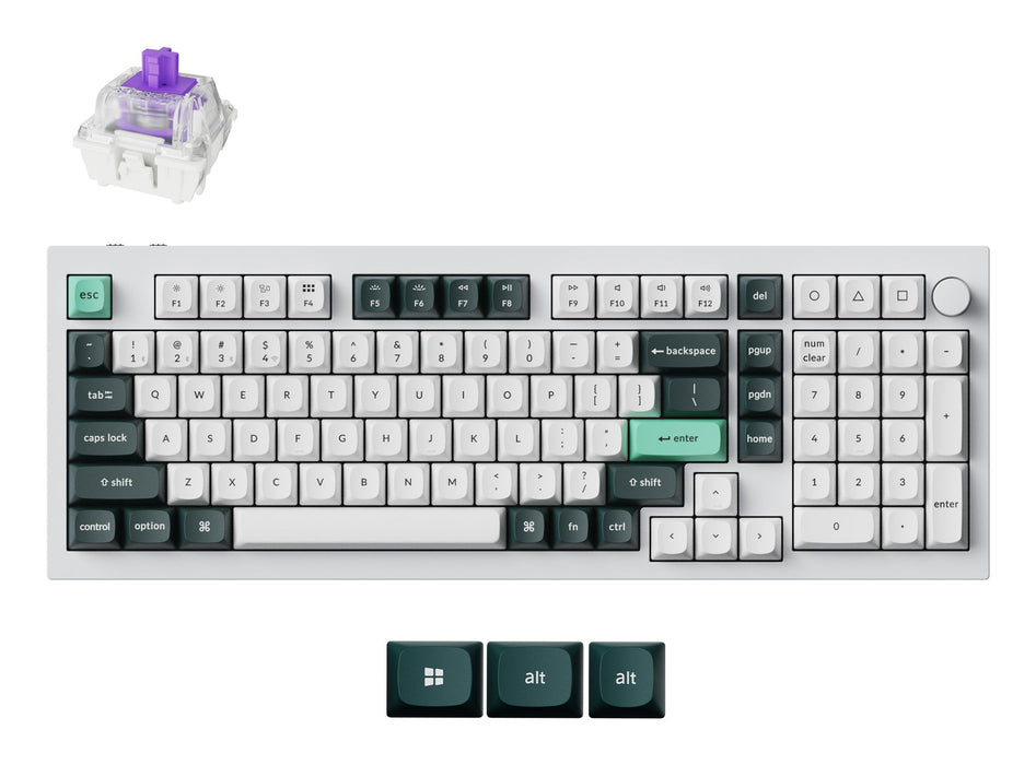 EAN 4895248888017 - Keychron Q5 HE QMK teclado Universal USB + RF Wireless + Bluetooth QWERTY Blanco imagen 1