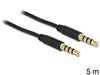 EAN 4043619834389 - DeLOCK 83438 cable de audio 5 m 3,5mm Negro imagen 1