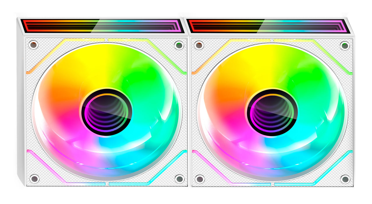 EAN 8435693109884 - Mars Gaming MF3DPROX2W sistema de refrigeración para ordenador Carcasa del ordenador Ventilador 12 cm Bla imagen 3