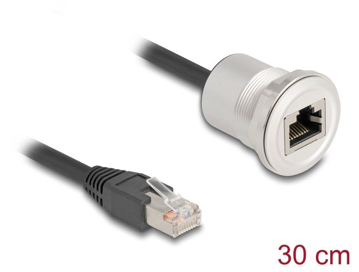 EAN 4043619881871 - DeLOCK 88187 cable de red Negro, Plata 0,3 m Cat5e S/UTP (STP) imagen 2